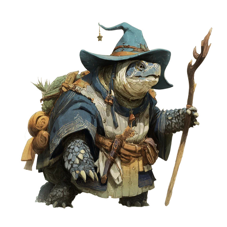 Tortoise Wizard V4 Vinyl Car Decal Sticker – Waterproof & UV-Resistant 3.4133333333333336"
