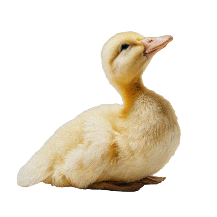Yellow Duckling Gazing Vinyl Car Decal Sticker – Waterproof & UV-Resistant 3.4133333333333336"