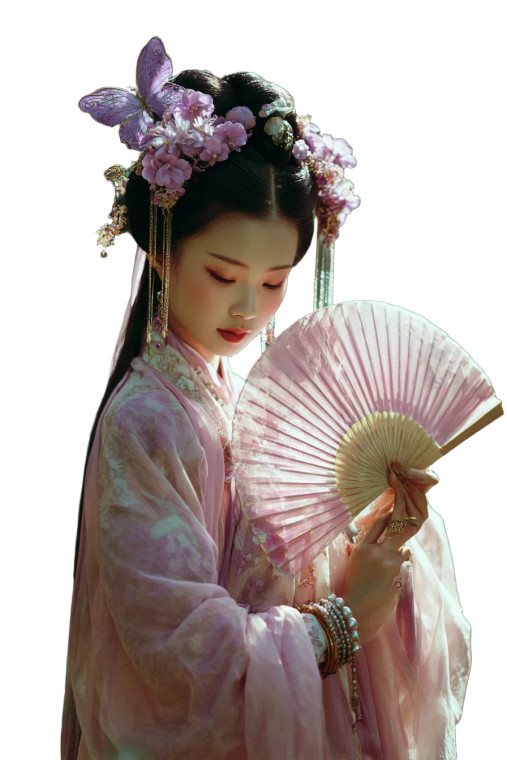 Hanfu Elegance V2 Vinyl Car Decal Sticker – Waterproof & UV-Resistant 8.96"