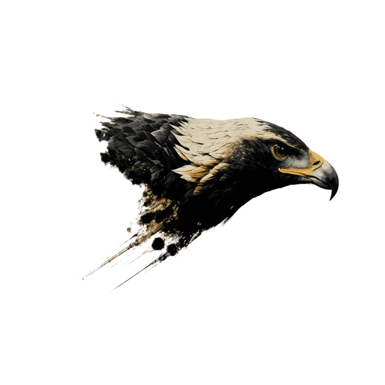 Diving Golden Eagle Vinyl Car Decal Sticker – Waterproof & UV-Resistant 6.826666666666667"