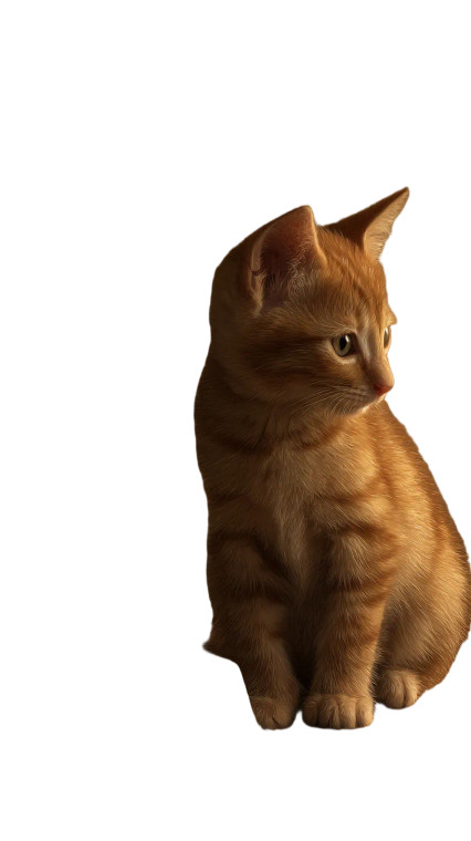 Disinterested Kitten Vinyl Car Decal Sticker – Waterproof & UV-Resistant 4.8533333333333335"
