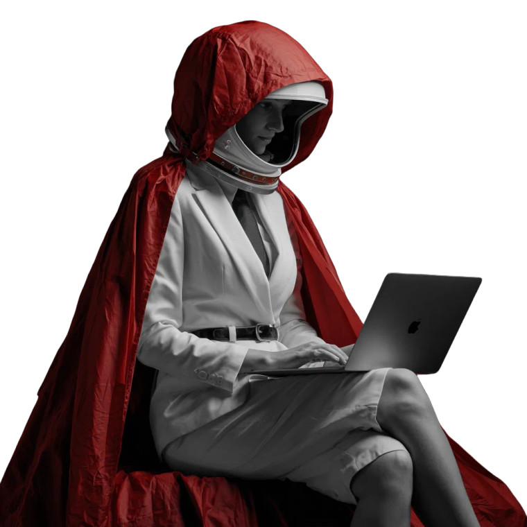 Astronaut Executive V2 Vinyl Car Decal Sticker – Waterproof & UV-Resistant 3.4133333333333336"