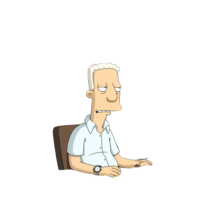 Dilbert And Clocks Vinyl Car Decal Sticker – Waterproof & UV-Resistant 3.4133333333333336"
