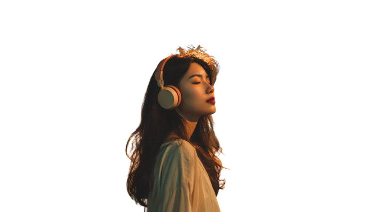 Serene Listener V2 Vinyl Car Decal Sticker – Waterproof & UV-Resistant 2.72"