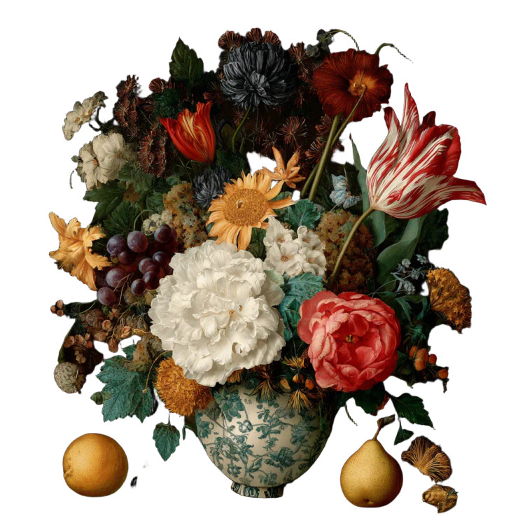 Weird Floral Vase Vinyl Car Decal Sticker – Waterproof & UV-Resistant 6.826666666666667"