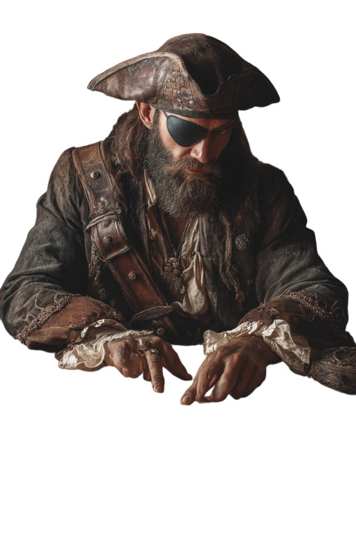 Pirate Explorer Vinyl Car Decal Sticker – Waterproof & UV-Resistant 4.4