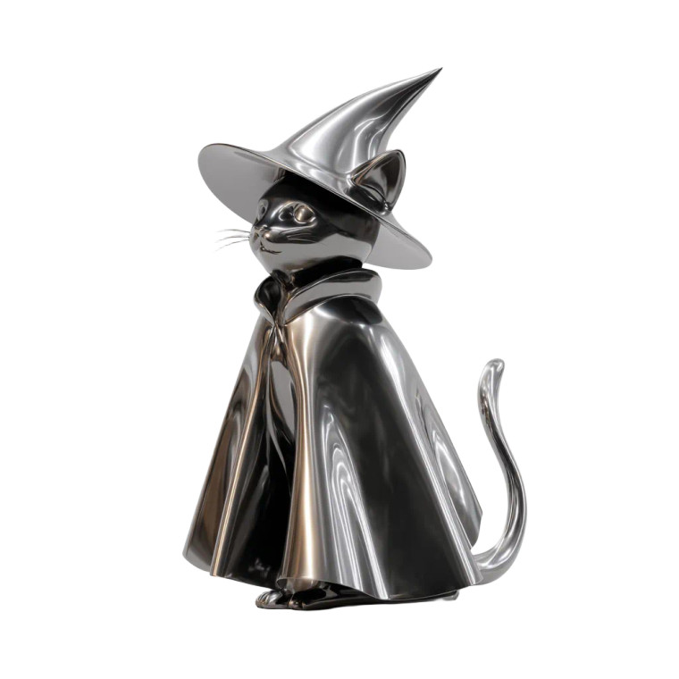 Metal Magic Cat Vinyl Car Decal Sticker – Waterproof & UV-Resistant 3.4133333333333336"