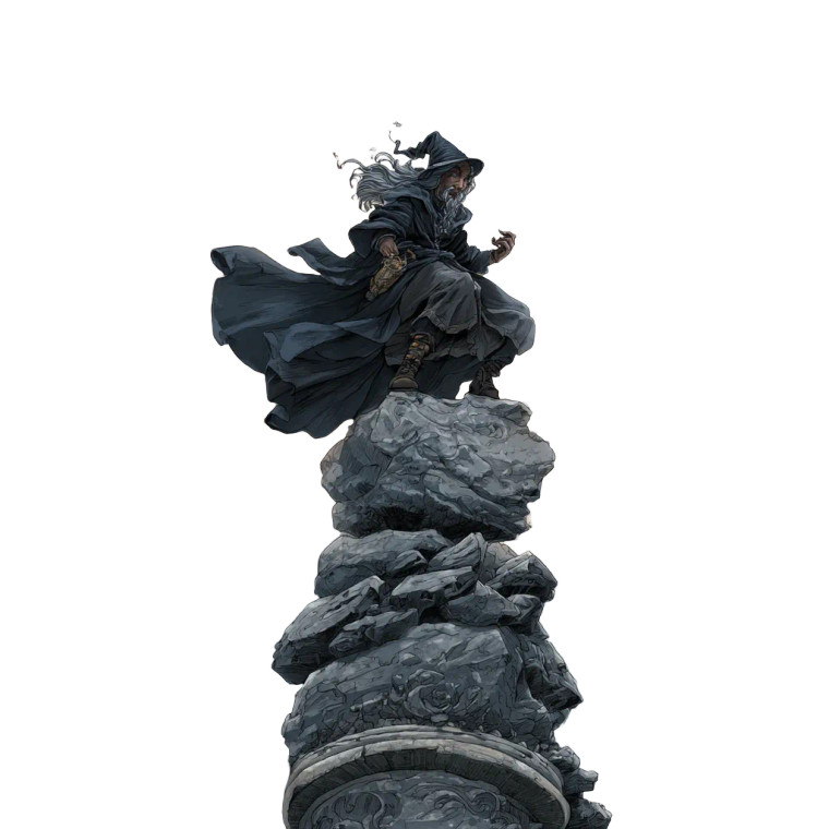 Dwarven Wizard V3 Vinyl Car Decal Sticker – Waterproof & UV-Resistant 3.4133333333333336"