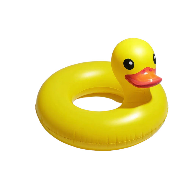 Yellow Duck Float V2 Vinyl Car Decal Sticker – Waterproof & UV-Resistant 3.4133333333333336"