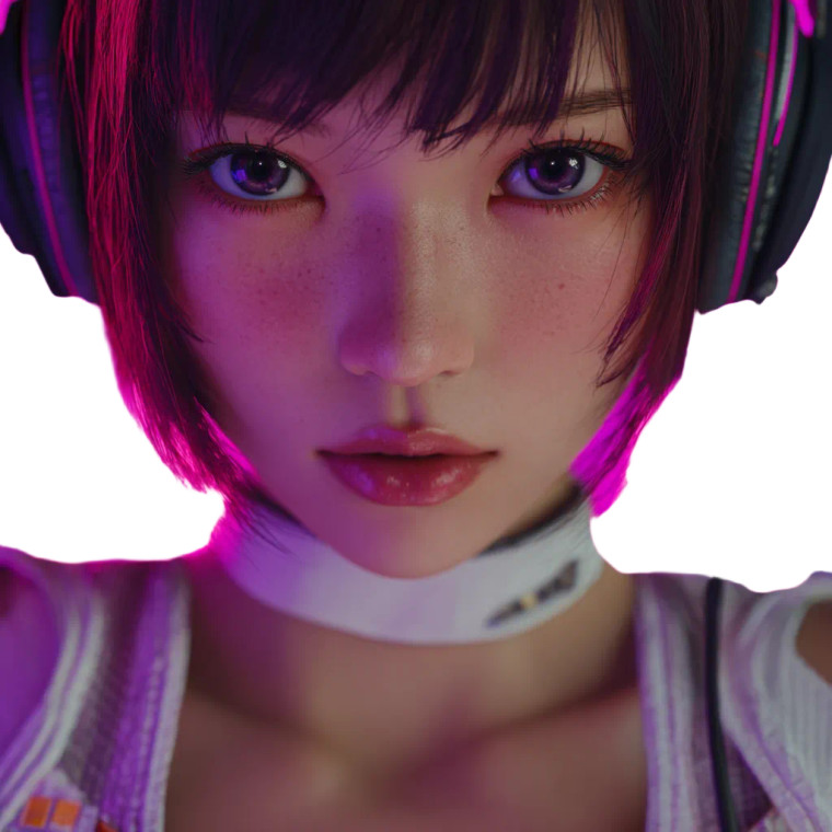 Cyberpunk Anime Girl V88 Vinyl Car Decal Sticker – Waterproof & UV-Resistant 3.4133333333333336"
