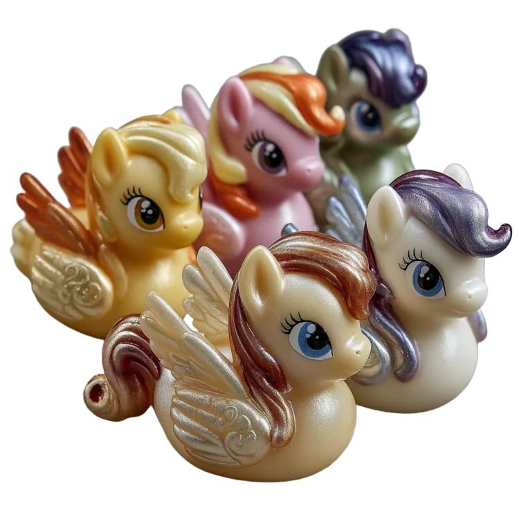 Iridescent Rubber Ducks V3 Vinyl Car Decal Sticker – Waterproof & UV-Resistant 3.4133333333333336"