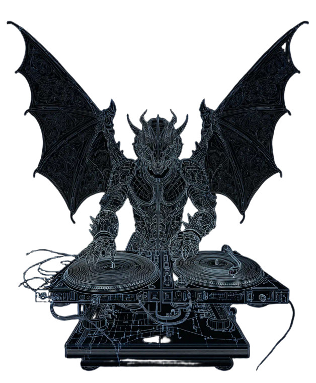 Gothic Dj V2 Vinyl Car Decal Sticker – Waterproof & UV-Resistant 8.0"