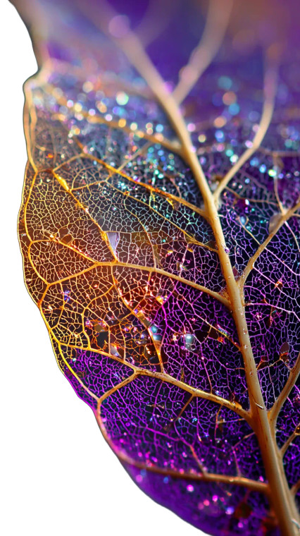 Iridescent Golden Leaf Vinyl Car Decal Sticker – Waterproof & UV-Resistant 9.706666666666667"