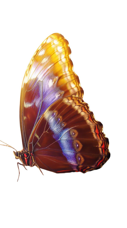 Golden Wing Patterns Vinyl Car Decal Sticker – Waterproof & UV-Resistant 9.706666666666667"