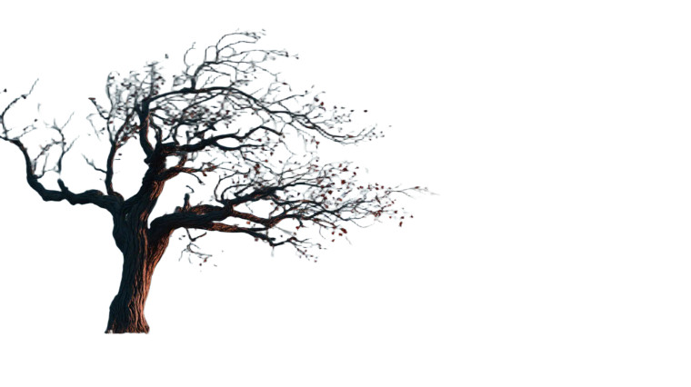 Sad Tree Vinyl Car Decal Sticker – Waterproof & UV-Resistant 2.72"