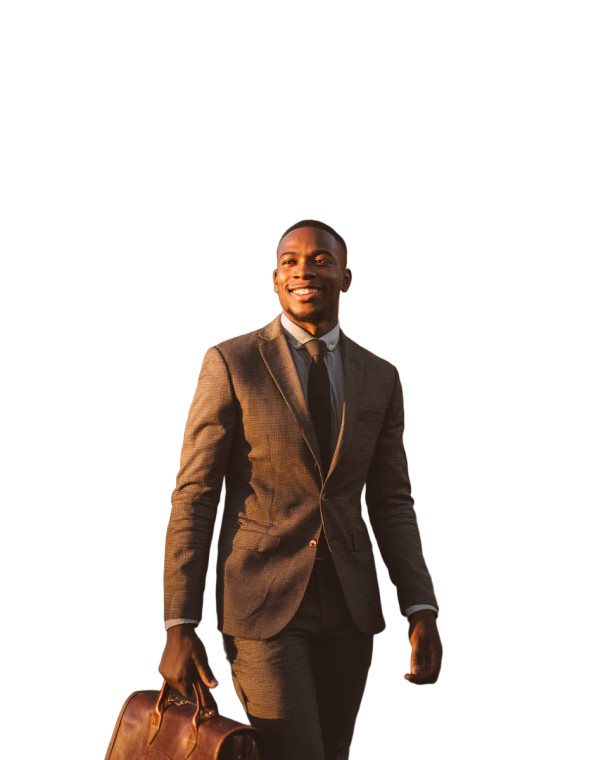 Business Man Walking V4 Vinyl Car Decal Sticker – Waterproof & UV-Resistant 8.0"