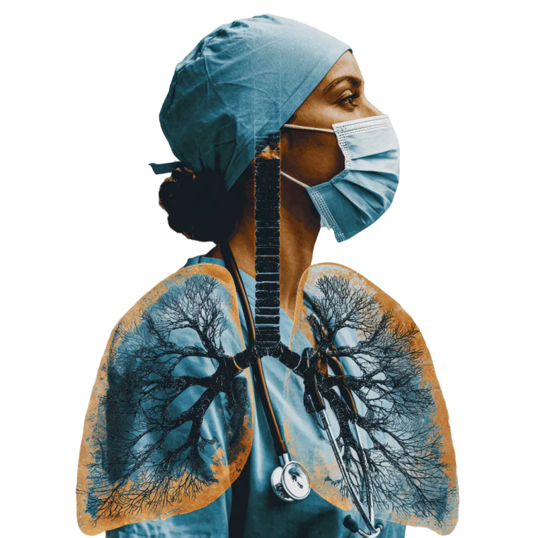 Nurse With Winged Lungs Vinyl Car Decal Sticker – Waterproof & UV-Resistant 3.4133333333333336"