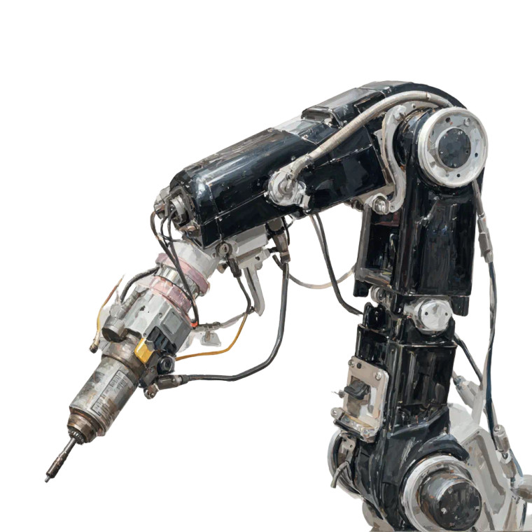 Factory Robotic Arm Vinyl Car Decal Sticker – Waterproof & UV-Resistant 3.4133333333333336"