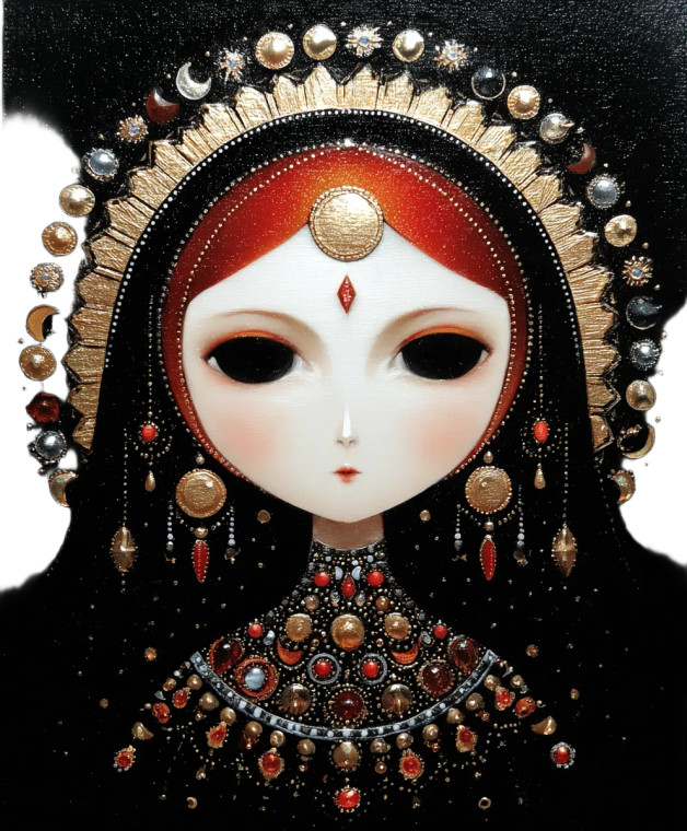 Esoteric Demigoddess Vinyl Car Decal Sticker – Waterproof & UV-Resistant 8.0"