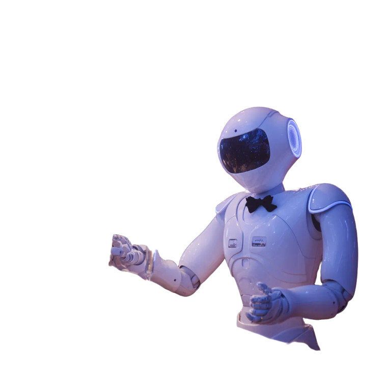 Robot Bartender Vinyl Car Decal Sticker – Waterproof & UV-Resistant 3.4133333333333336"