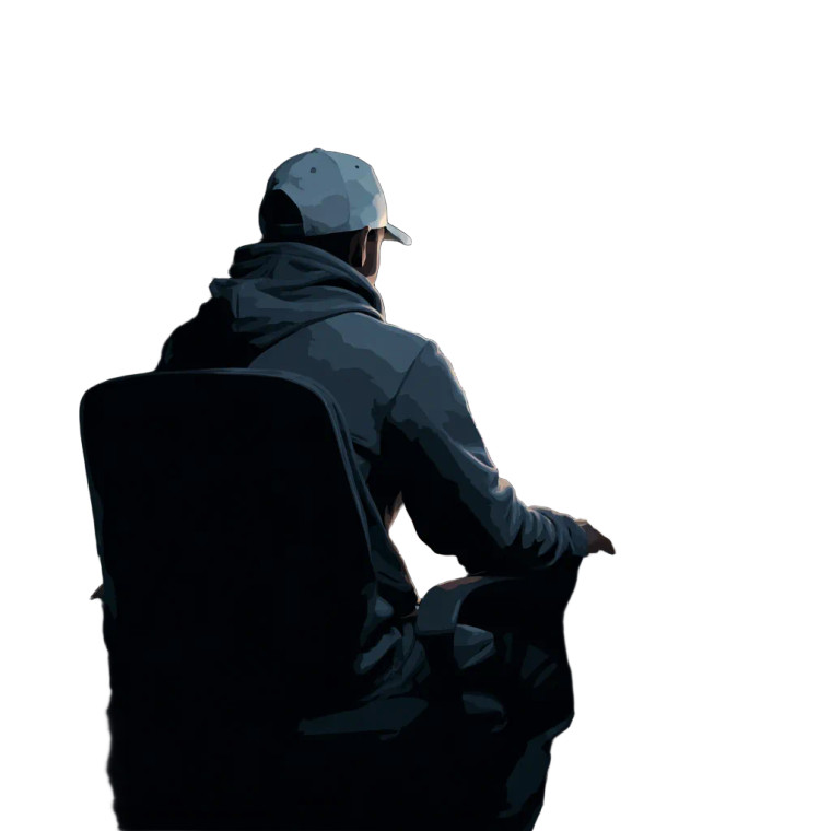 Hooded Coder V2 Vinyl Car Decal Sticker – Waterproof & UV-Resistant 6.826666666666667"
