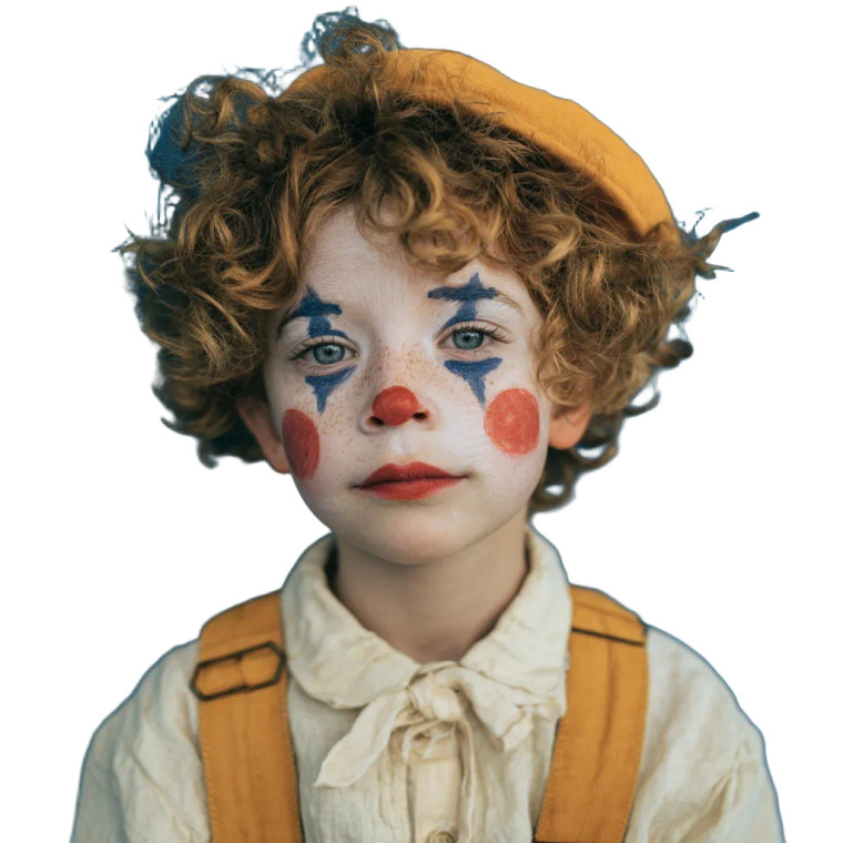 Clown Boy Vinyl Car Decal Sticker – Waterproof & UV-Resistant 3.4133333333333336"
