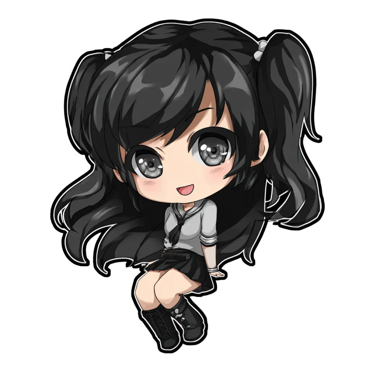 Anime Chibi Vinyl Car Decal Sticker – Waterproof & UV-Resistant 3.4133333333333336" Anime Chibi Vinyl Car Decal Sticker – Waterproof & UV-Resistant 3.4133333333333336"