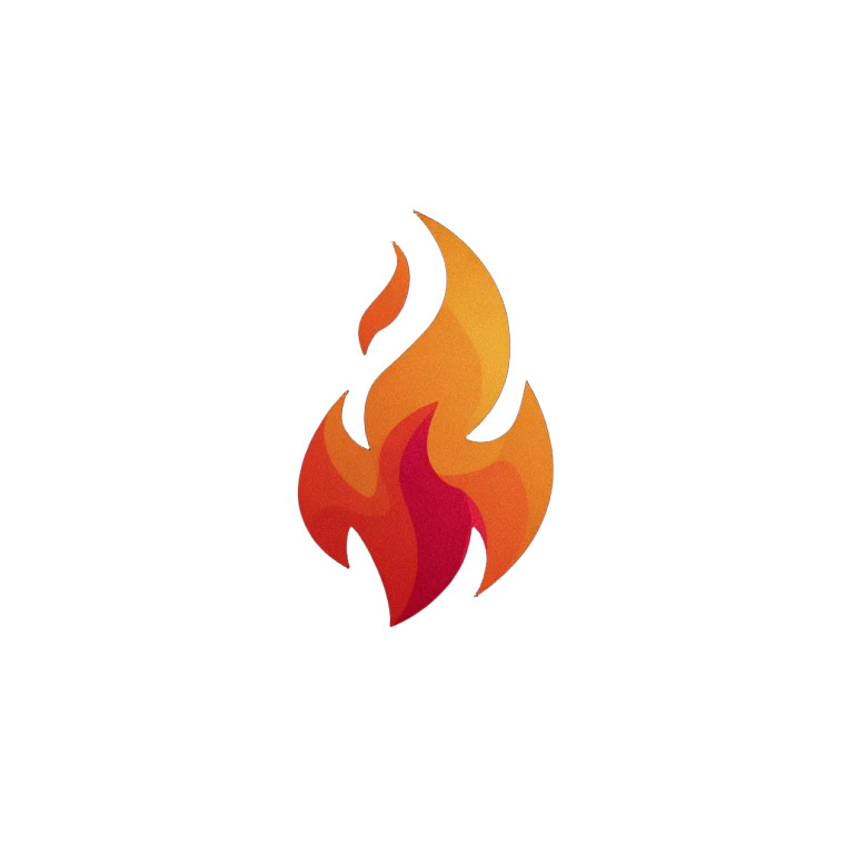 Fire Icon V2 Vinyl Car Decal Sticker – Waterproof & UV-Resistant 6.826666666666667"