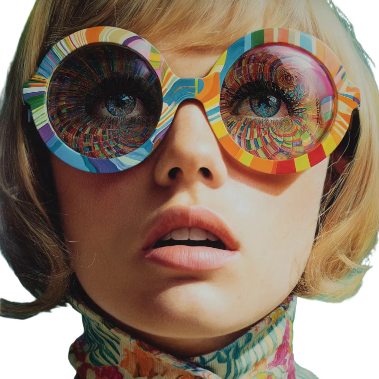 Psychedelic Kaleidoscope Eyes Vinyl Car Decal Sticker – Waterproof & UV-Resistant 3.4133333333333336"
