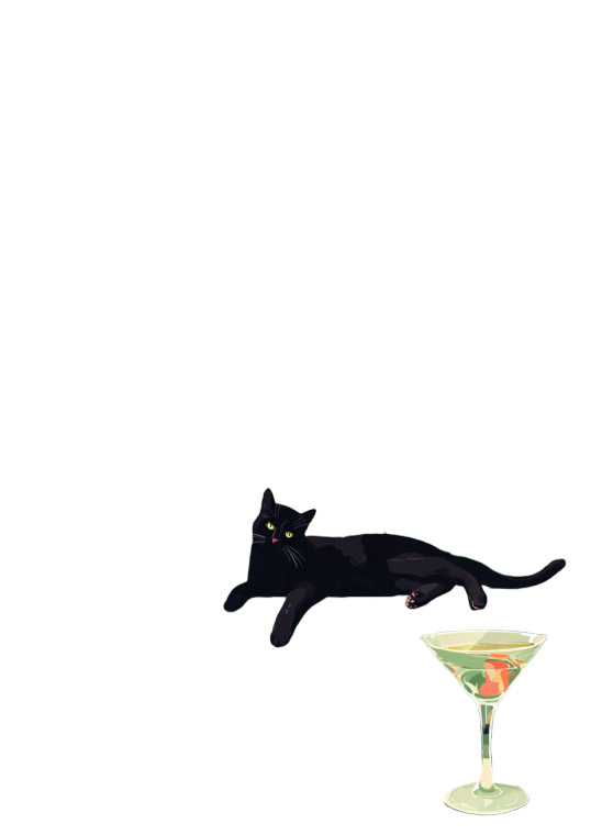 Black Cat Lounging Vinyl Car Decal Sticker – Waterproof & UV-Resistant 4.373333333333333"