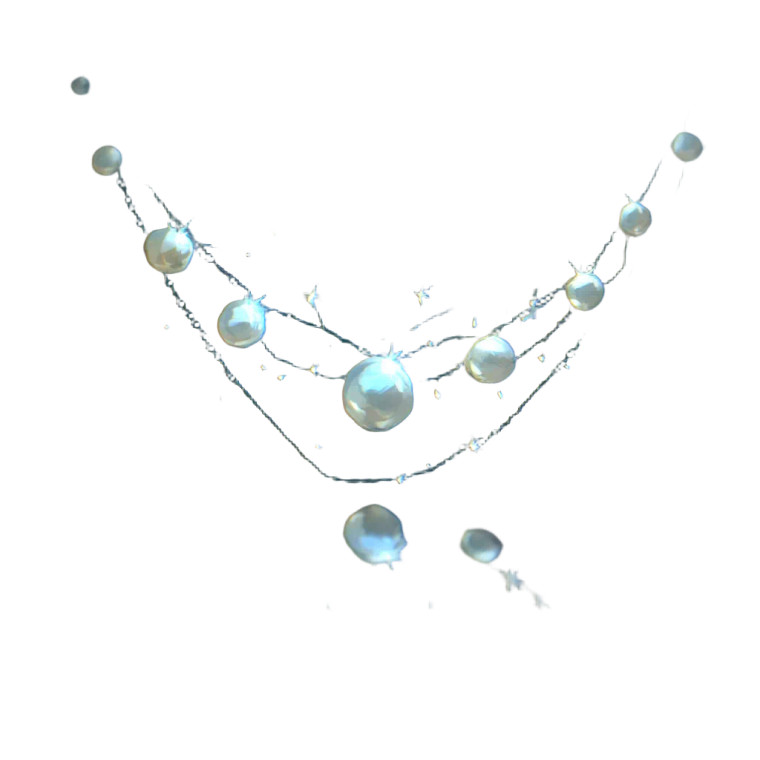 Moonlit Pearl Necklace Vinyl Car Decal Sticker – Waterproof & UV-Resistant 6.826666666666667"