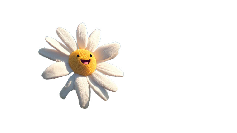 Happy Daisy Vinyl Car Decal Sticker – Waterproof & UV-Resistant 2.72"