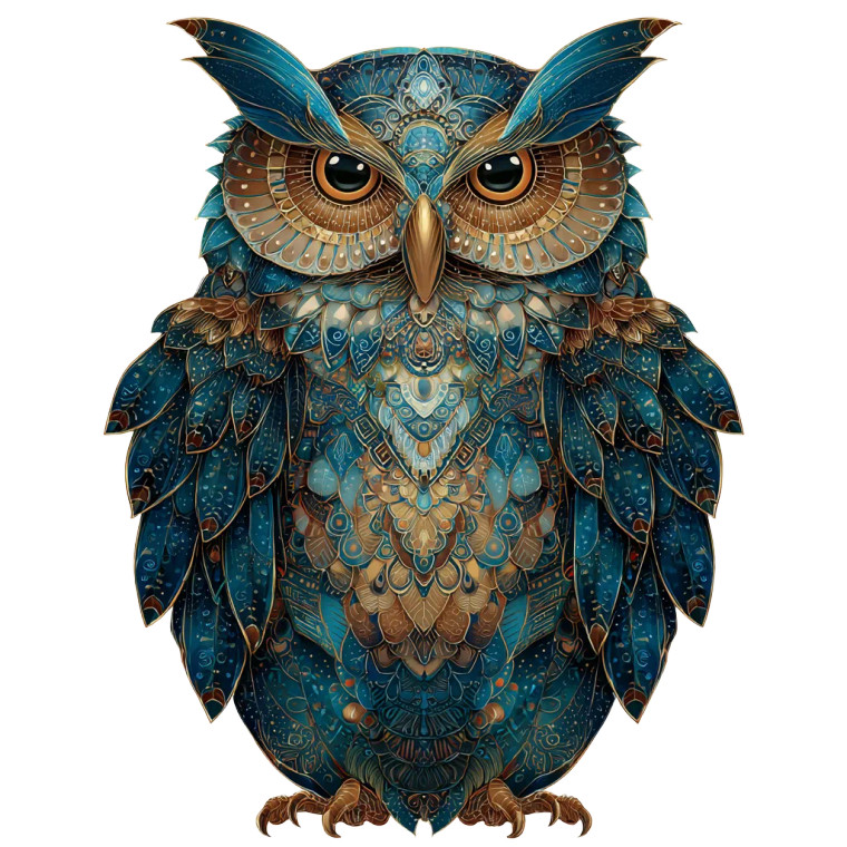 Majestic Mandala Owl Vinyl Car Decal Sticker – Waterproof & UV-Resistant 3.4133333333333336"