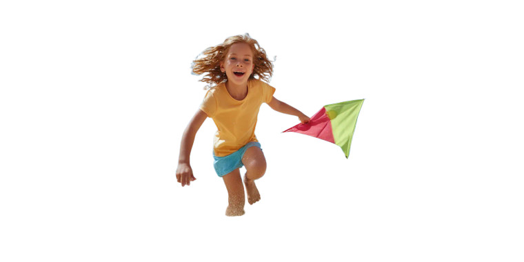 Joyful Kite Runner Vinyl Car Decal Sticker – Waterproof & UV-Resistant 5.12"