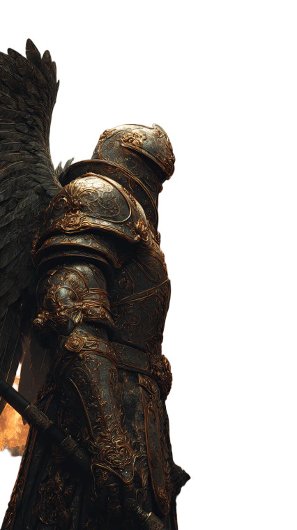 Saint Michael Battle V4 Vinyl Car Decal Sticker – Waterproof & UV-Resistant 4.8533333333333335"