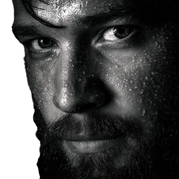 Proud Bearded Man Vinyl Car Decal Sticker – Waterproof & UV-Resistant 3.4133333333333336"