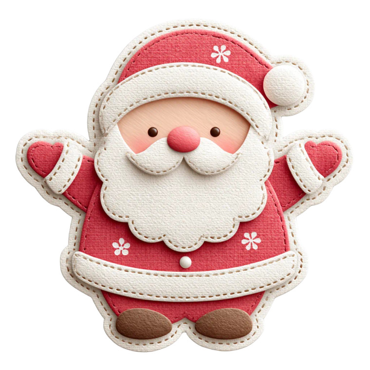 Paper Santa Claus Vinyl Car Decal Sticker – Waterproof & UV-Resistant 6.826666666666667"