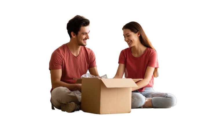 Couple Unboxing Appliances Vinyl Car Decal Sticker – Waterproof & UV-Resistant 5.4
