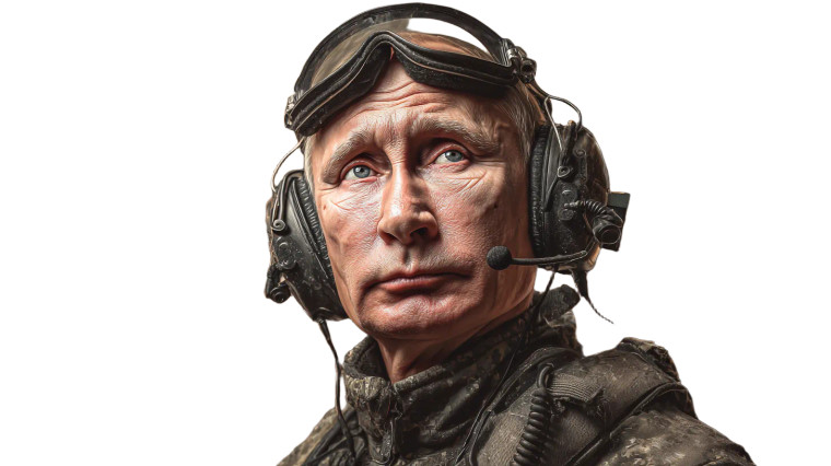 Putin Drone Operator Vinyl Car Decal Sticker – Waterproof & UV-Resistant 2.72"