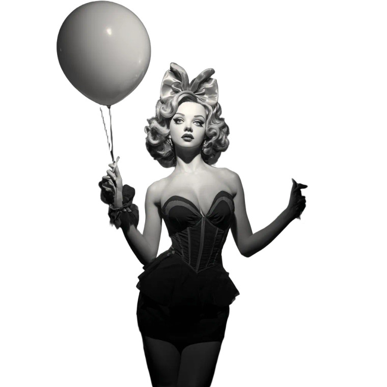 Haunting Pin-Up Girl Vinyl Car Decal Sticker – Waterproof & UV-Resistant 3.4133333333333336"