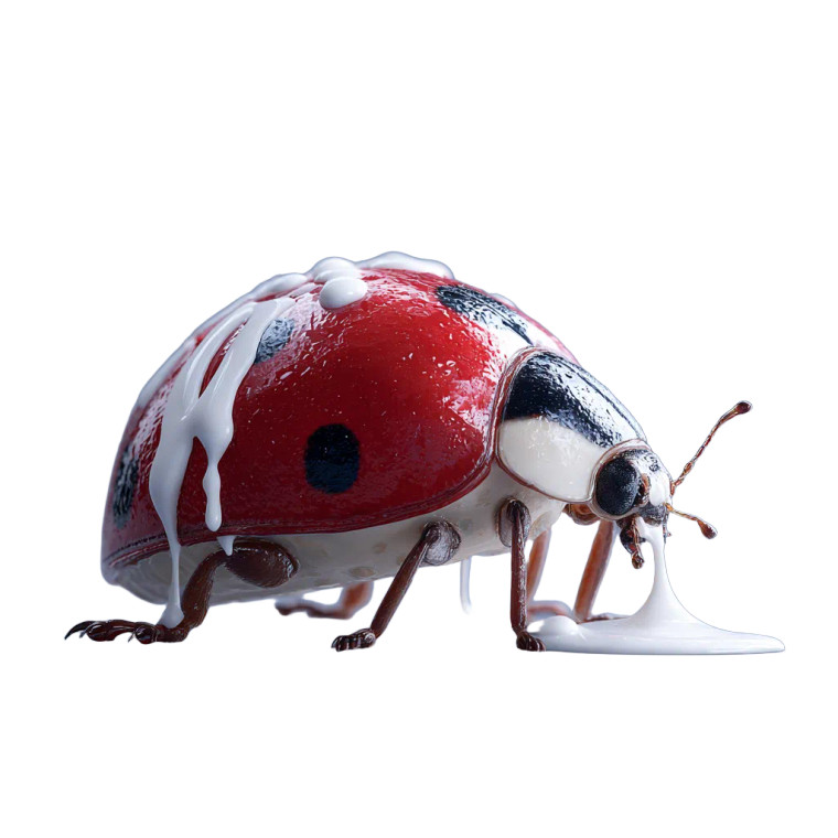 Leaky Ladybug Vinyl Car Decal Sticker – Waterproof & UV-Resistant 3.4133333333333336"