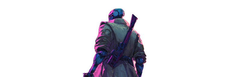 Cyberpunk Robot V18 Vinyl Car Decal Sticker – Waterproof & UV-Resistant 2.1333333333333333"