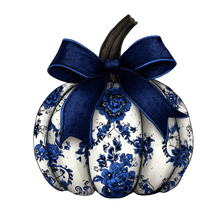 Gothic Pumpkin Illustration Vinyl Car Decal Sticker – Waterproof & UV-Resistant 6.826666666666667"