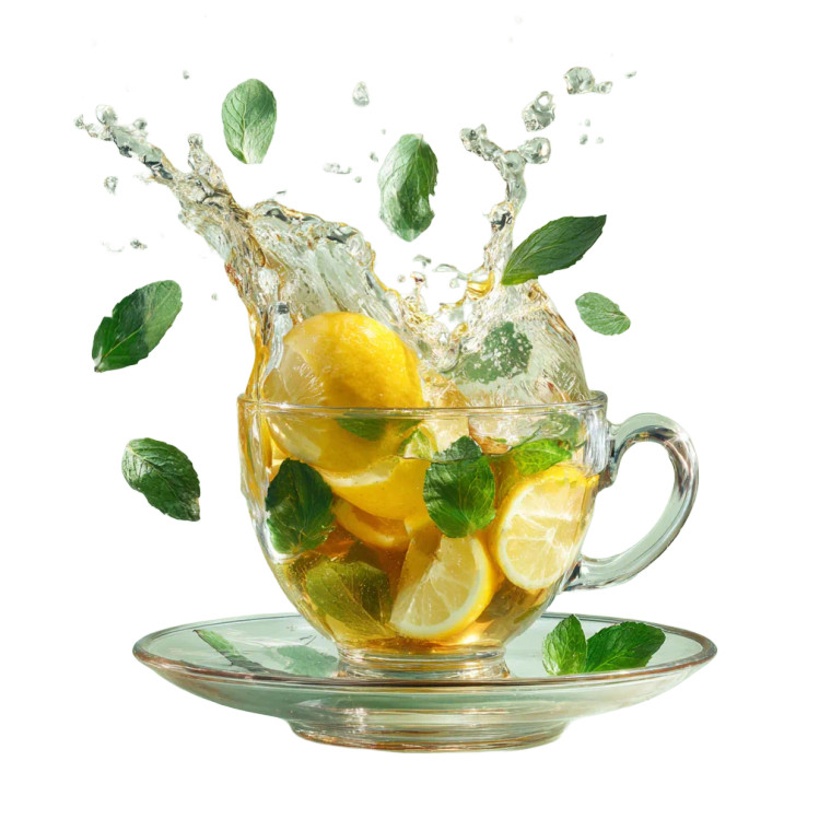 Iced Tea Splash Vinyl Car Decal Sticker – Waterproof & UV-Resistant 3.4133333333333336"