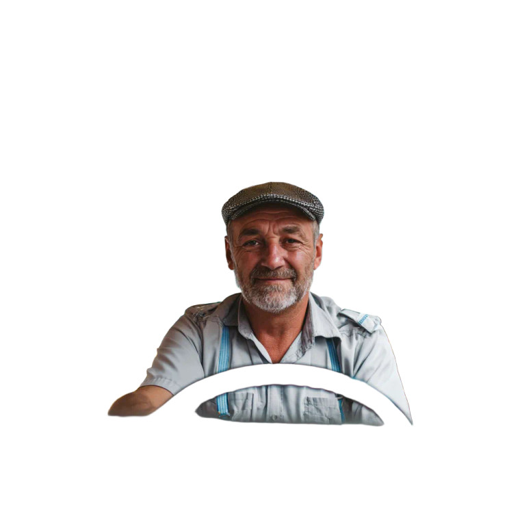 Happy Bus Driver V3 Vinyl Car Decal Sticker – Waterproof & UV-Resistant 3.4133333333333336"