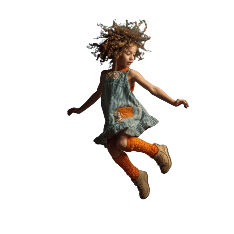 Jumping Girl V3 Vinyl Car Decal Sticker – Waterproof & UV-Resistant 3.4133333333333336"