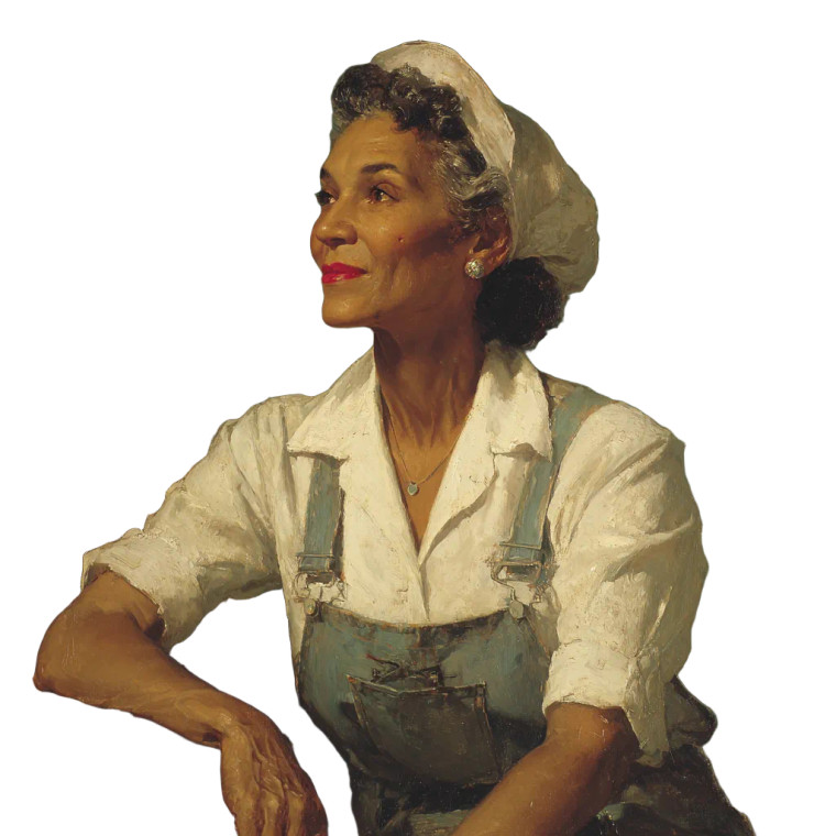 1950S Factory Worker Vinyl Car Decal Sticker – Waterproof & UV-Resistant 3.4133333333333336"