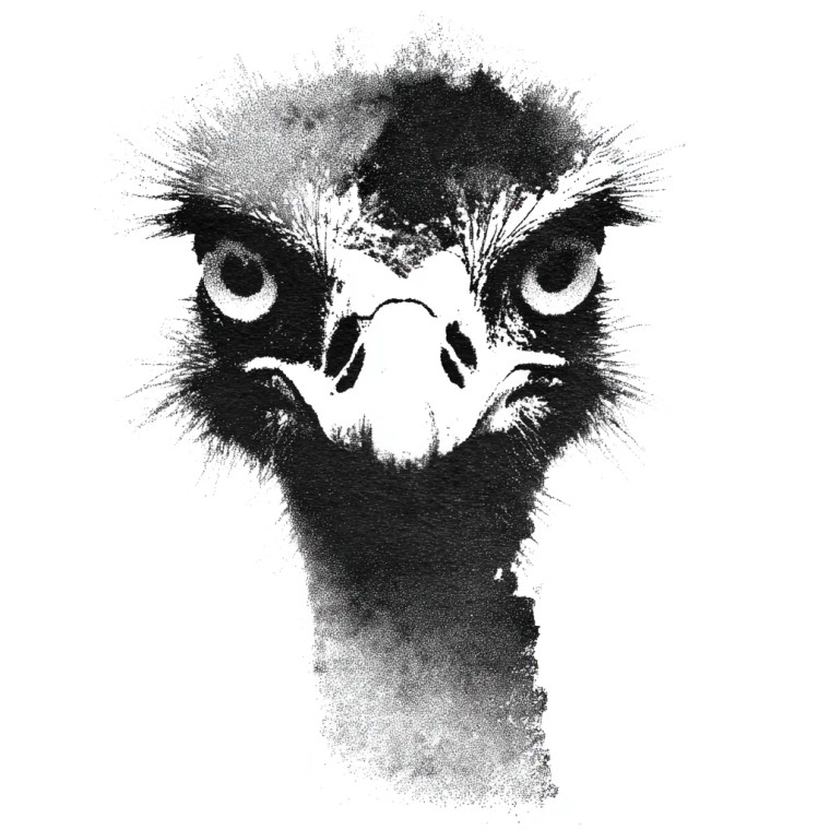 Eerie Stencil Bird Vinyl Car Decal Sticker – Waterproof & UV-Resistant 6.826666666666667"
