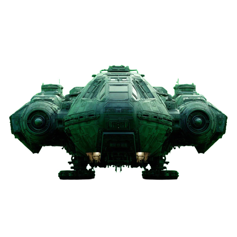 Scifi Spaceship Vinyl Car Decal Sticker – Waterproof & UV-Resistant 3.4133333333333336"