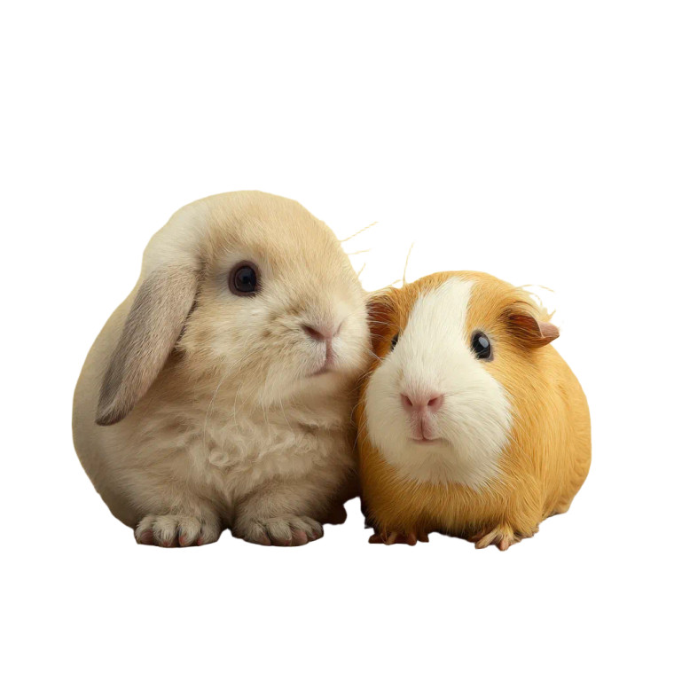 Rabbit And Guinea Pig Vinyl Car Decal Sticker – Waterproof & UV-Resistant 3.4133333333333336"